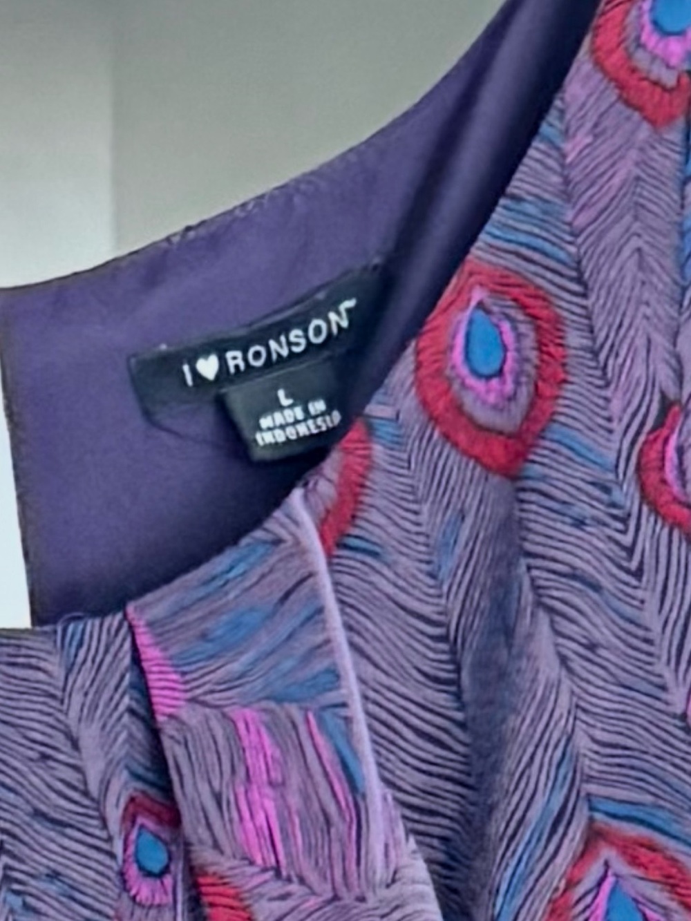 Purple Polyester Shell with Matching Lining - Picture 4 of 4